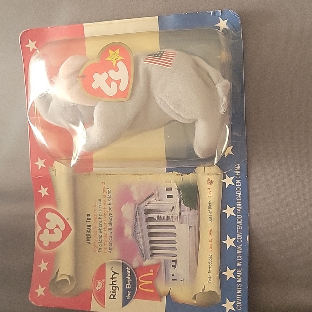 Righty Beanie Babies